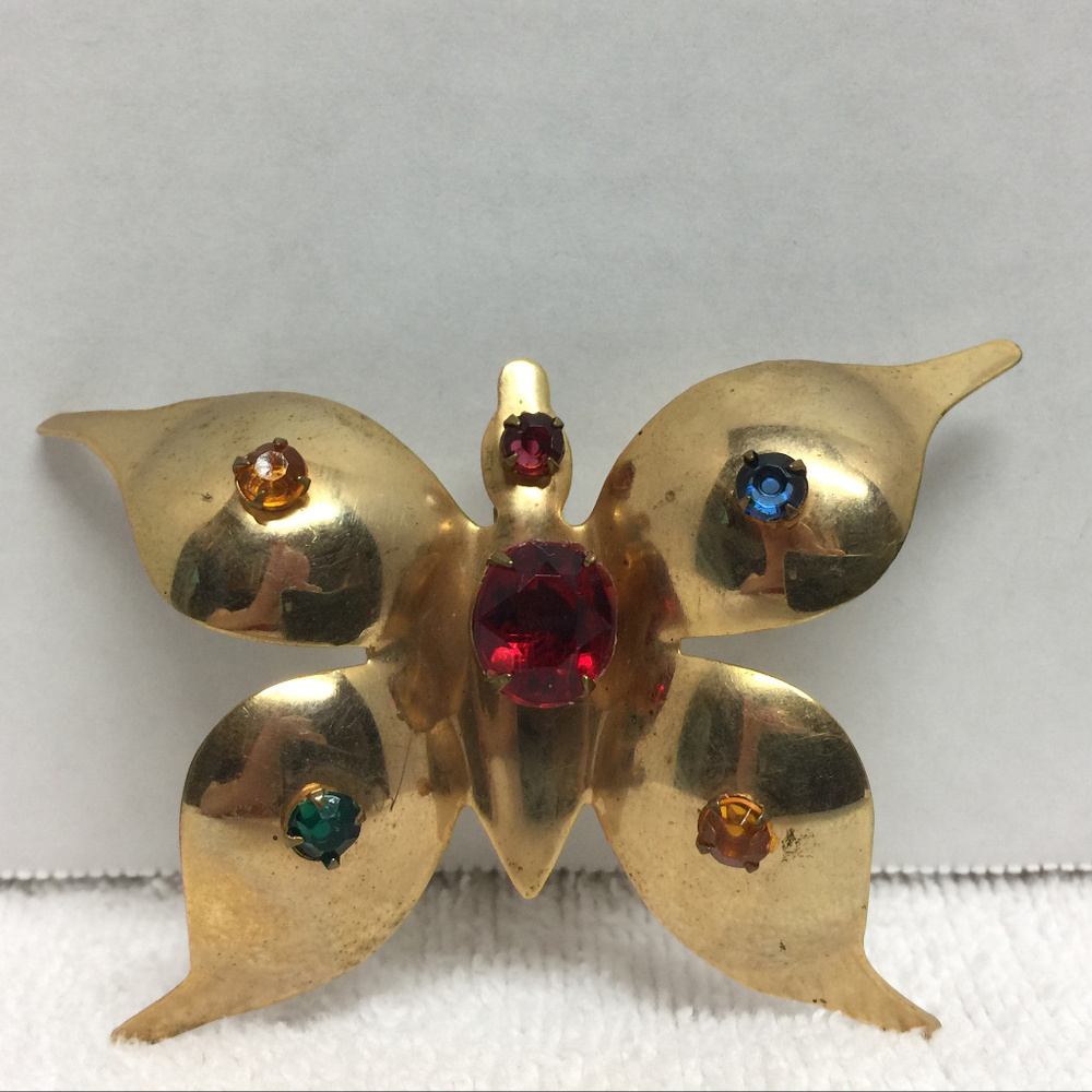 Vintage Butterfly Pin Brooch